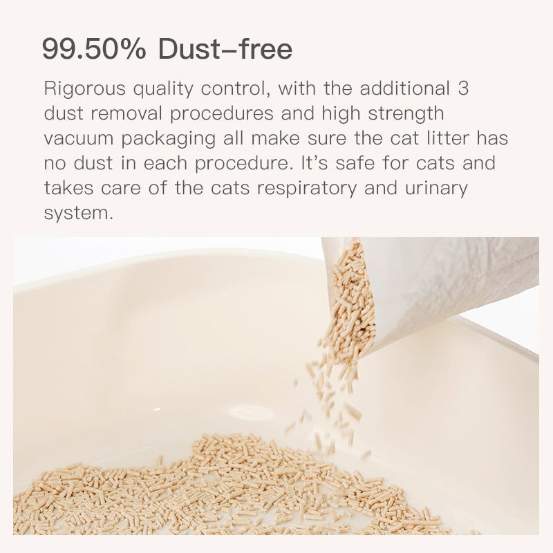 Cature 18L/7.2kg Milk Tofu Clumping Cat Litter Pellets Odour Control Flushable — image 7