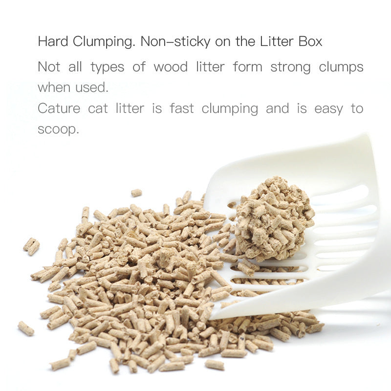 Cature Smart Pellets 6L/2.4kg Natural Wood Clumping Cat Litter Flushable (2 Pack)