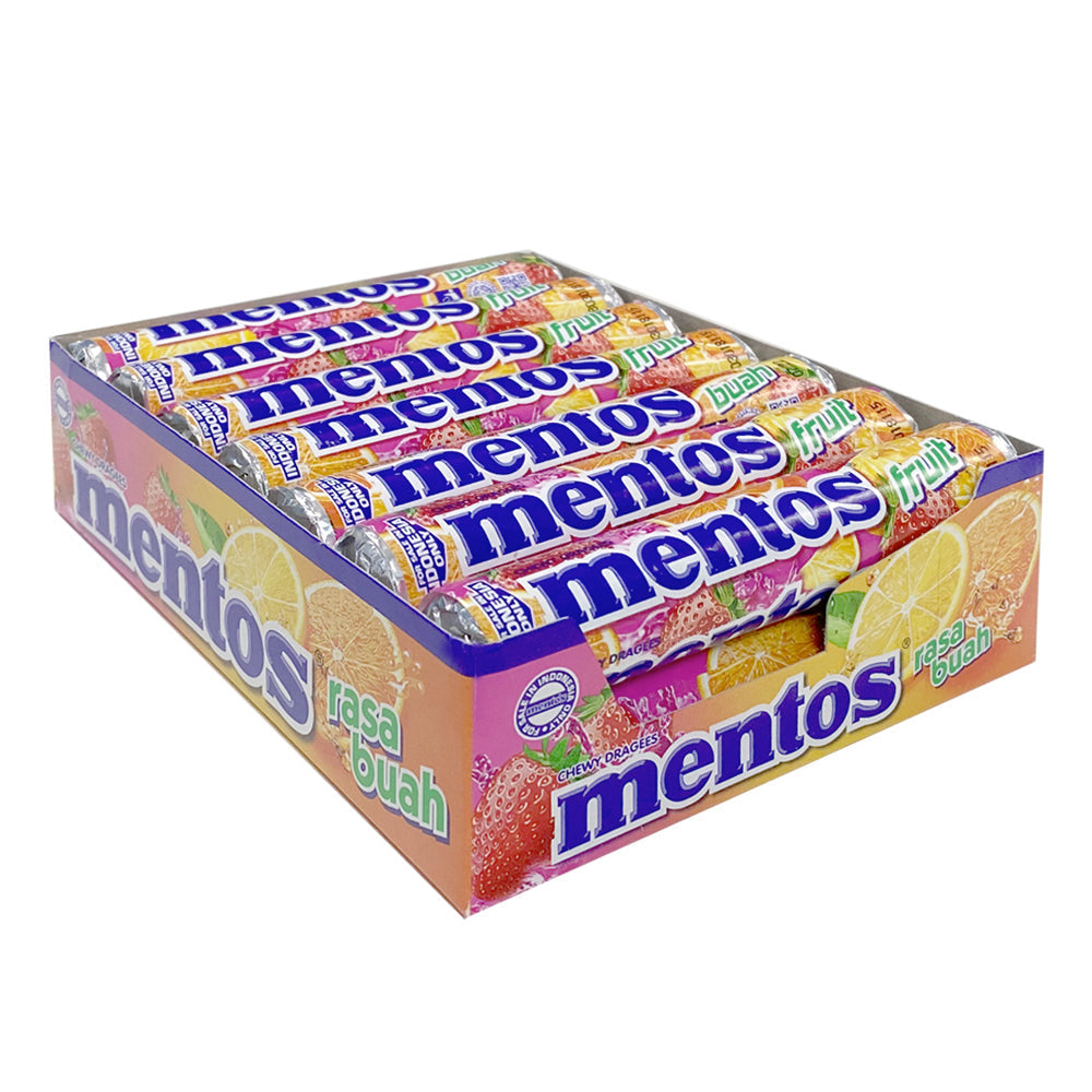 Mentos Candies Roll Fruity Party Confectionery Fruit Candy Treats Pack (14 Pack)