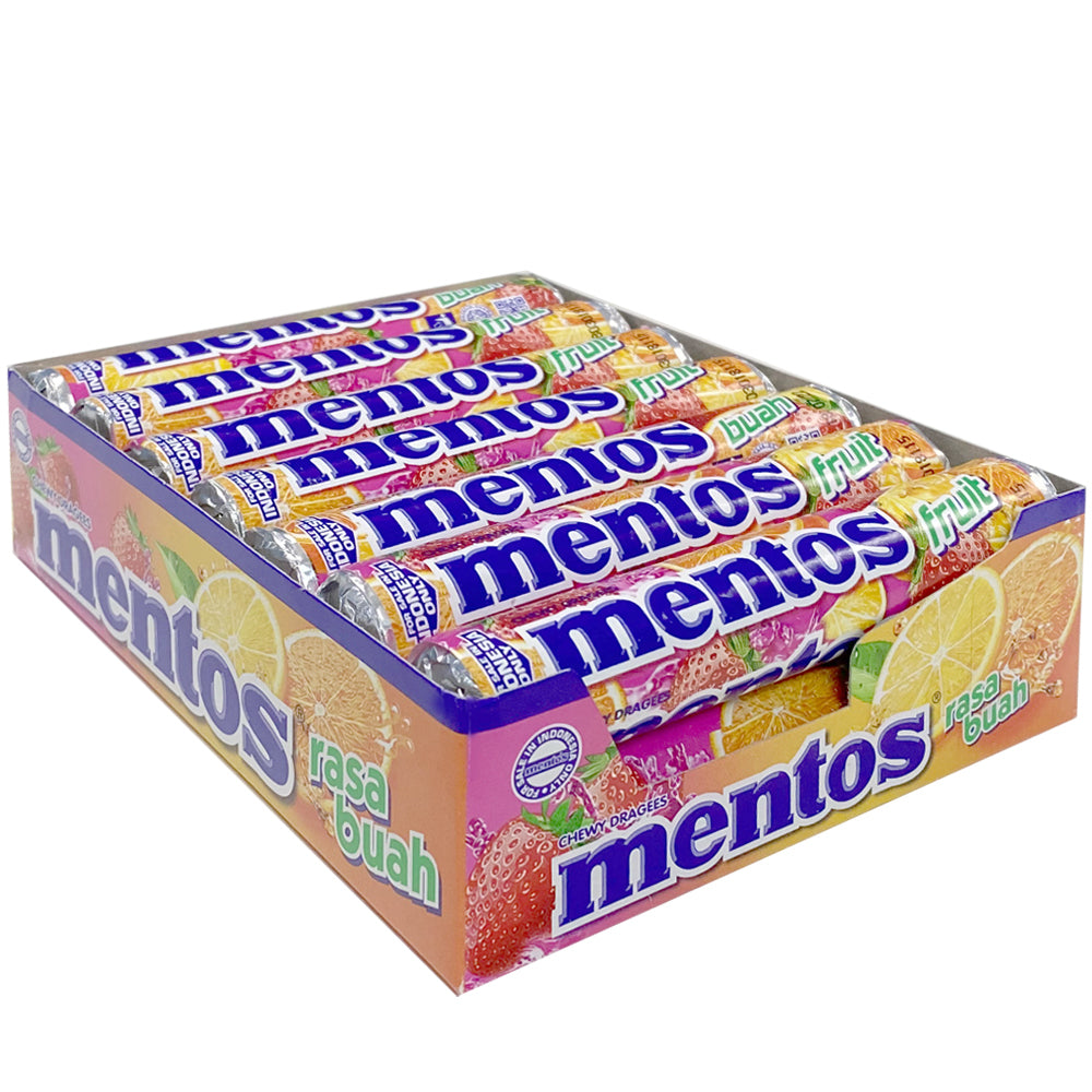 Mentos 14PK Mentos Candies Roll Fruity Party Confectionery Fruit Candy Treats Pack (6 Pack) — image 2