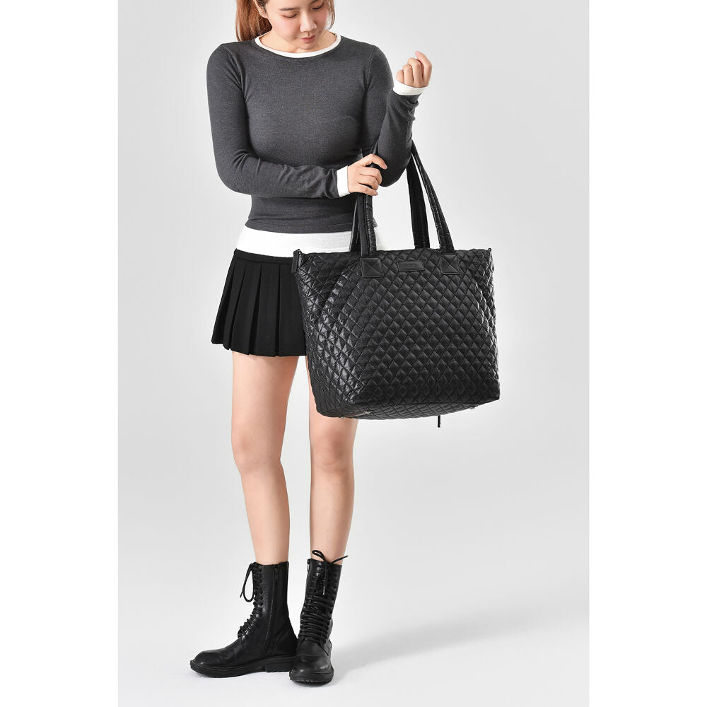 Tosca Metro Large Travel Tote Bag with Detachable Shoulder Strap Black — image 9