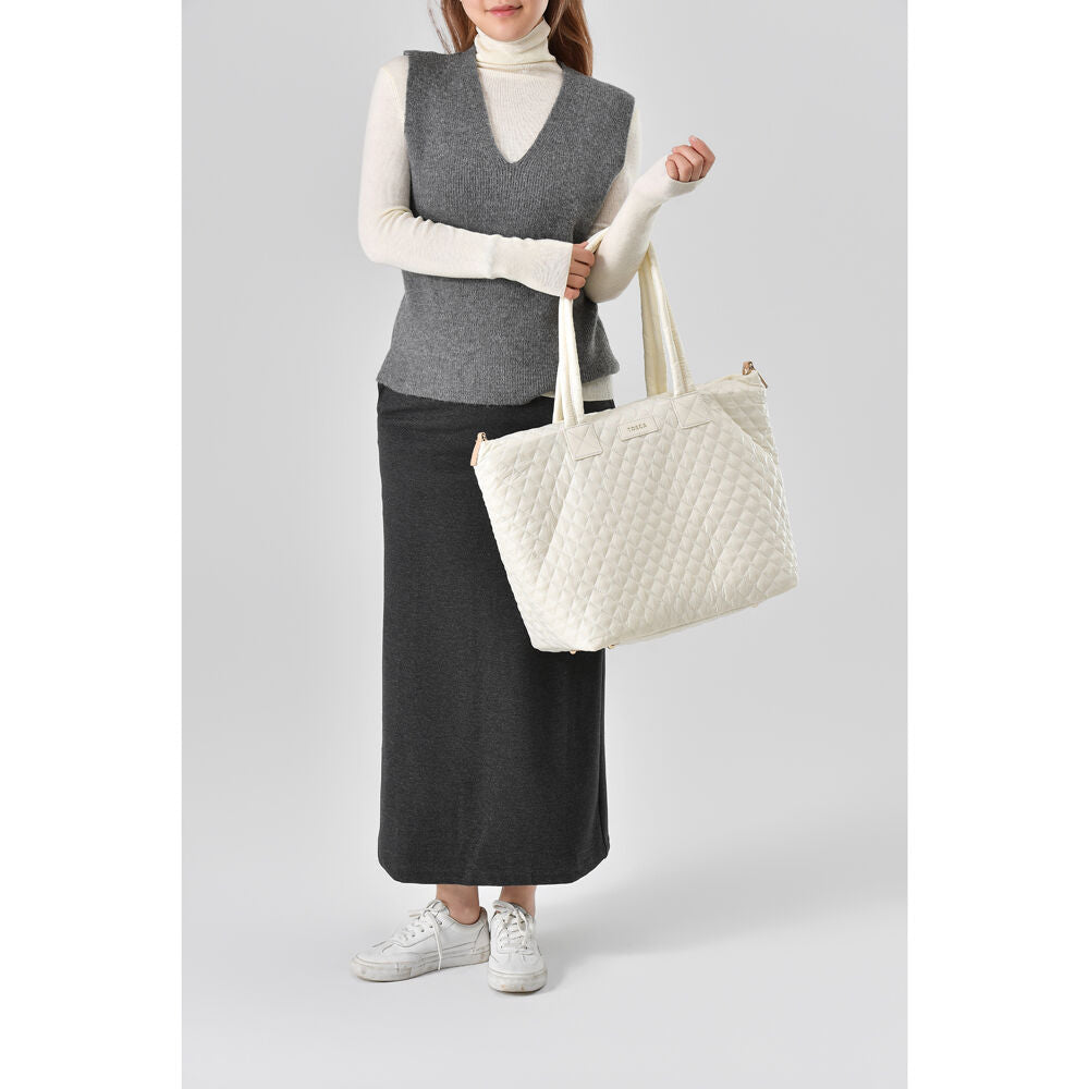 Tosca Metro Large Travel Tote Bag with Detachable Shoulder Strap Mushroom — image 7