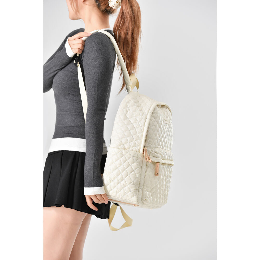 Tosca Metro Quilted Oxford Lightweight Travel 15" Laptop Backpack Mushroom — image 7