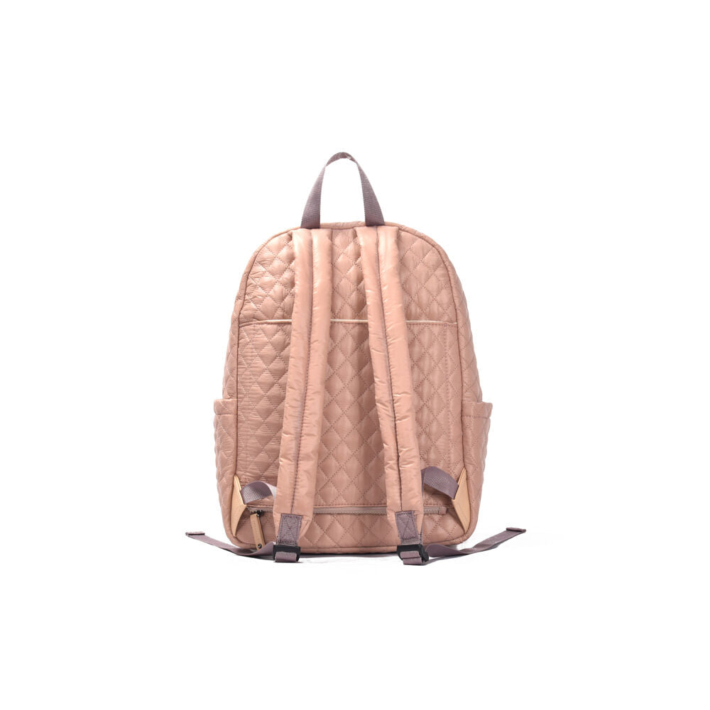 Tosca Metro Quilted Oxford Lightweight Travel 15" Laptop Backpack Mauve — image 3