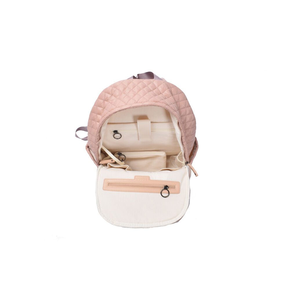 Tosca Metro Quilted Oxford Lightweight Travel 15" Laptop Backpack Mauve — image 6