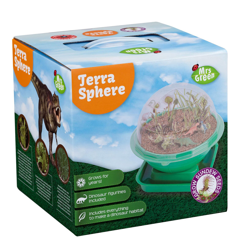 MRS Green Terra Sphere w/ Dino Figurine Kids Growing Plant Kit Educational Toy — image 7