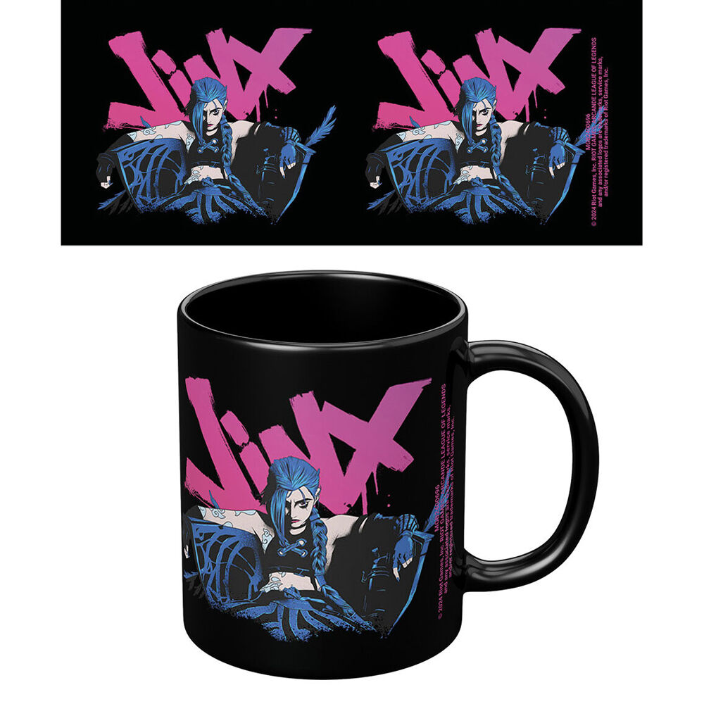 Impact Rock Merchandise Multicoloured Arcane League of Legends Jinx Coffee Mug — image 2