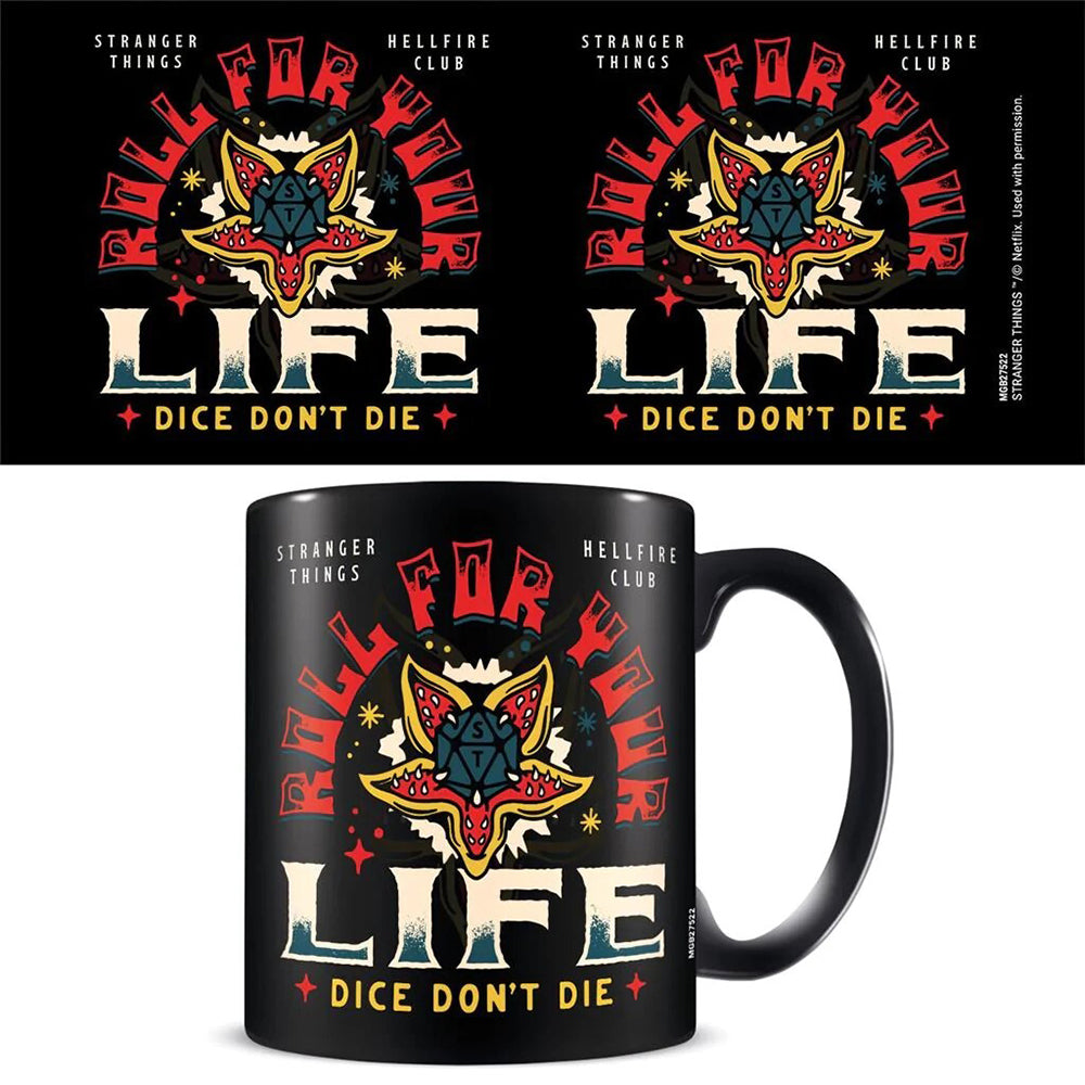 Stranger Things Hellfire Themed Coffee Mug Drinking Cup Set 300ml Black (2 Pack) — image 2