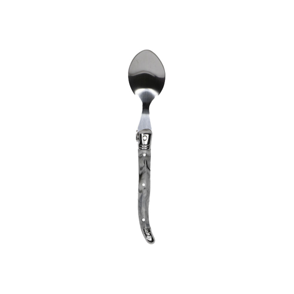 Laguiole Etiquette Stainless Steel Teaspoon Set 15.5cm Marble Grey (12 Pieces) — image 2