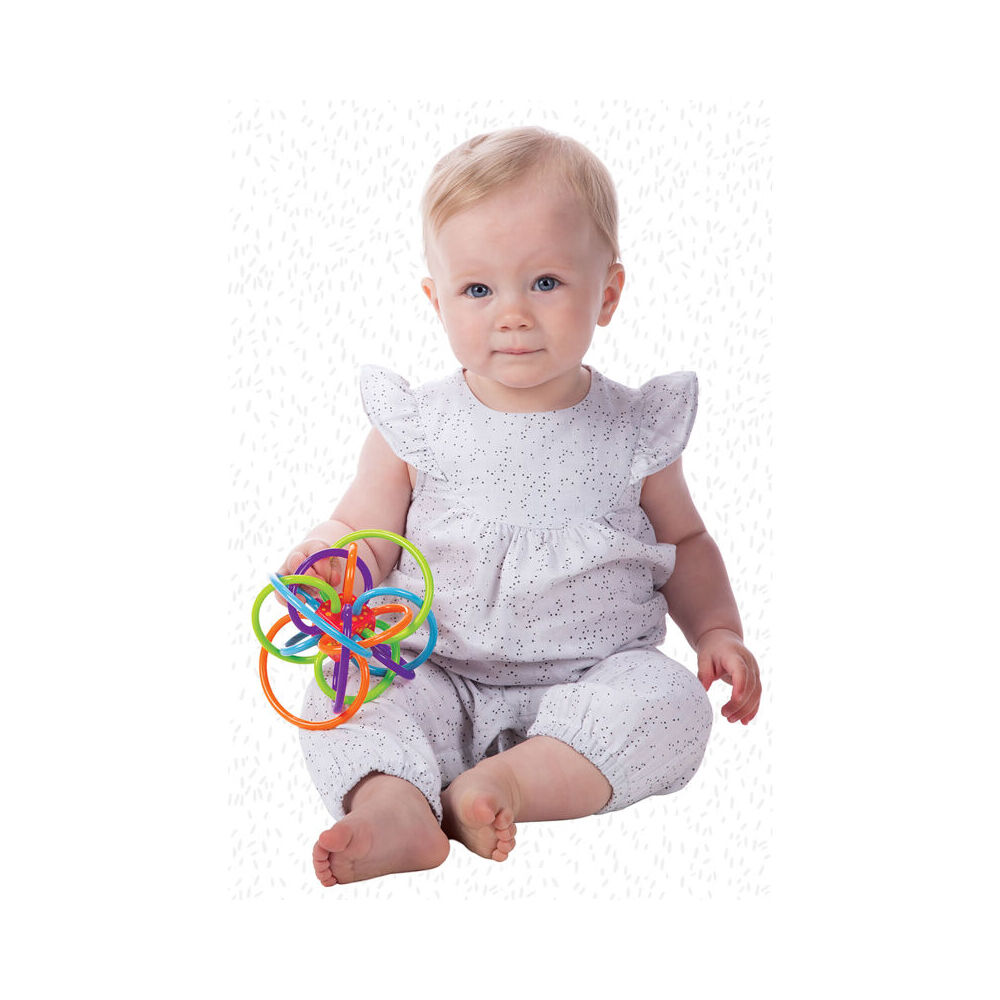 Manhattan Classic Winkel Rattle 12.7cm Baby/Toddler Activity Toy Boxed 0m+ — image 3