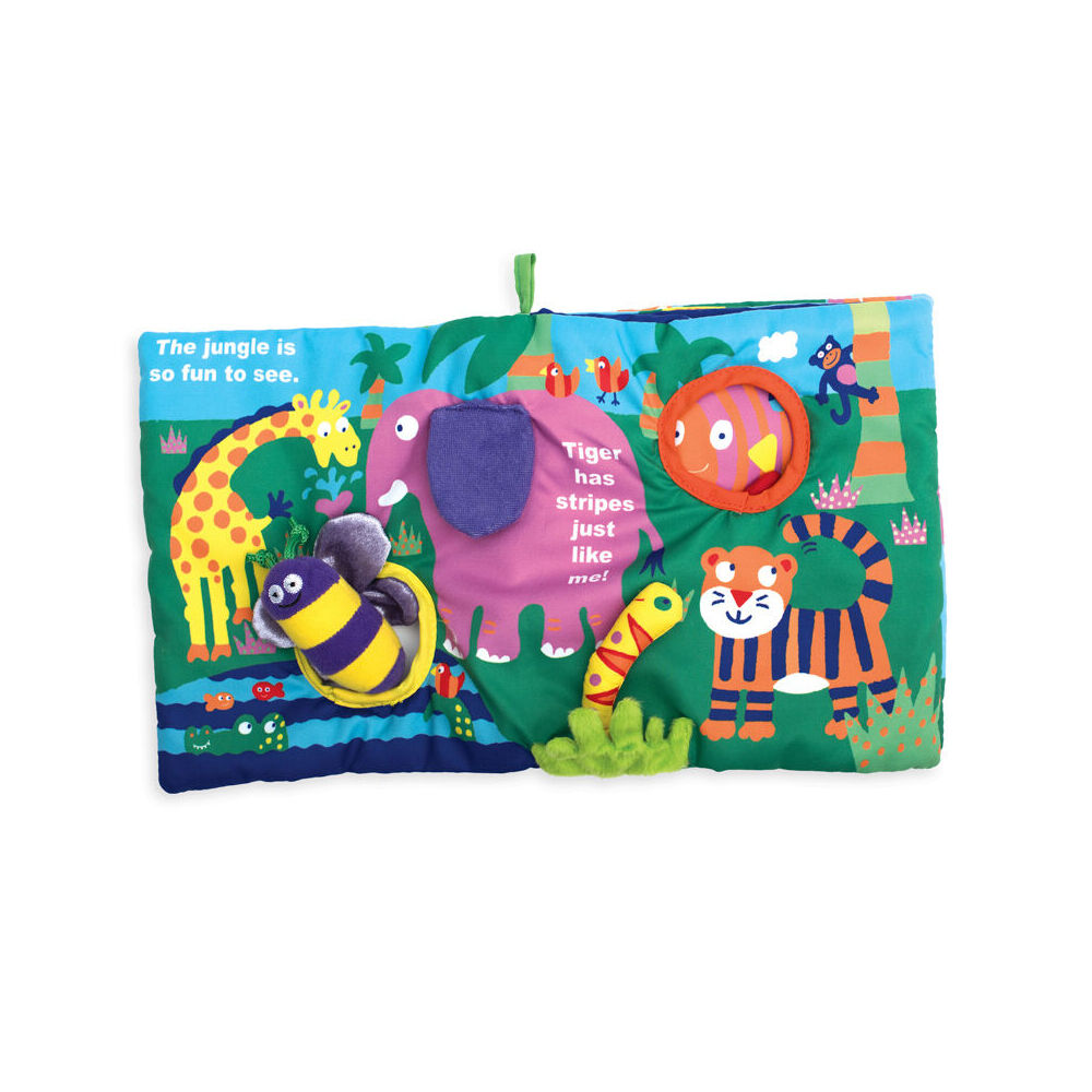 Manhattan 21cm Baby/Toddler Educational Buzzing Through Fabric Book Toy 6m+ — image 2