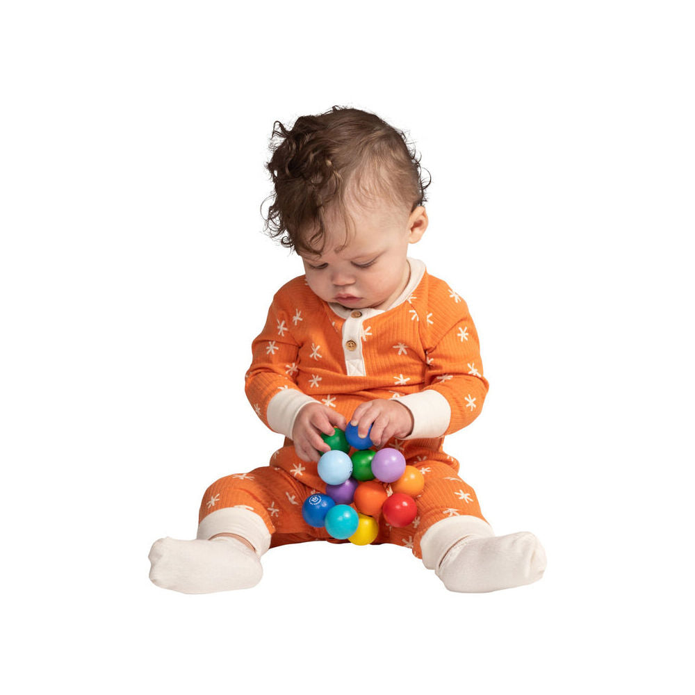 Manhattan Colourful Classic Wooden Baby Beads 13.3cm Sensory Toy Toddler 3m+ — image 2
