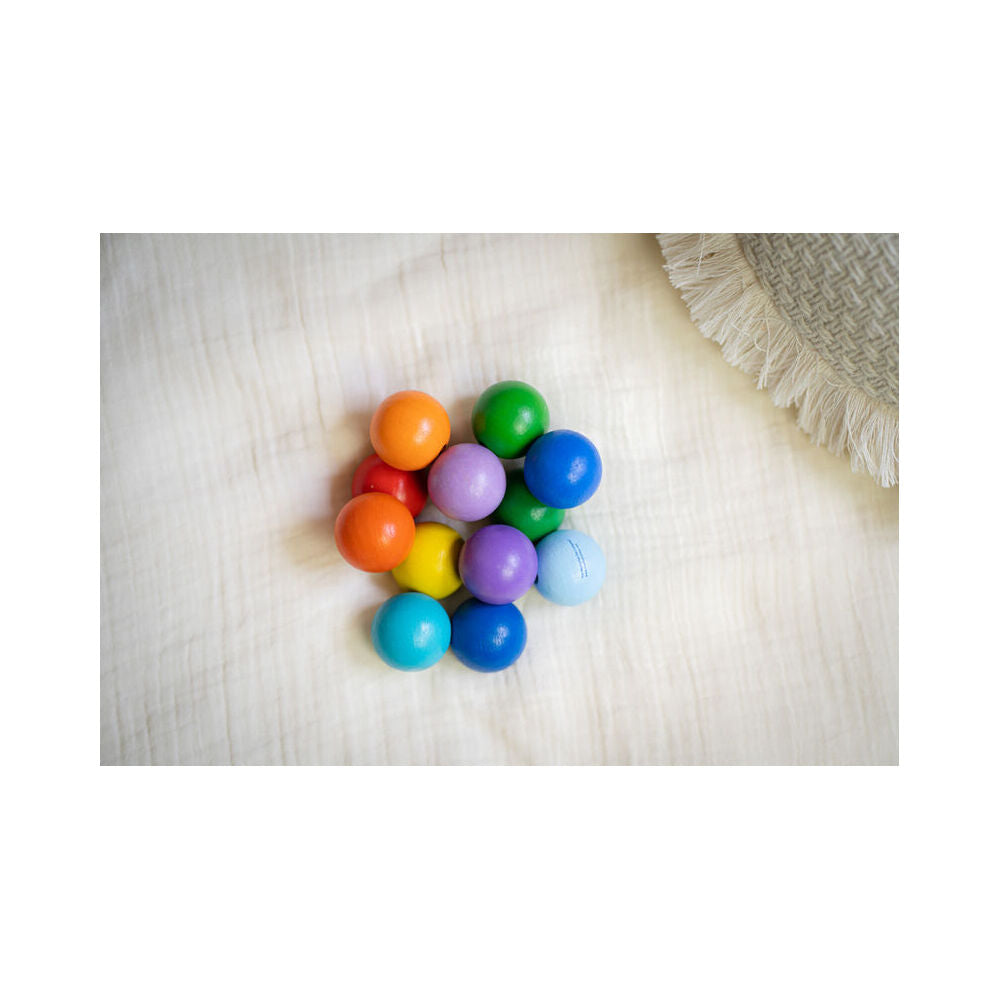 Manhattan Colourful Classic Wooden Baby Beads 13.3cm Sensory Toy Toddler 3m+ — image 3