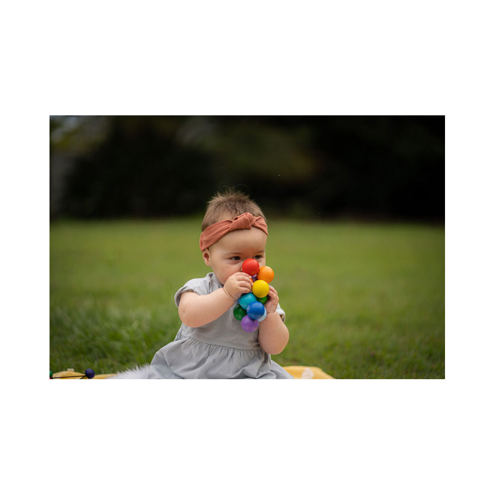 Manhattan Colourful Classic Wooden Baby Beads 13.3cm Sensory Toy Toddler 3m+ — image 4