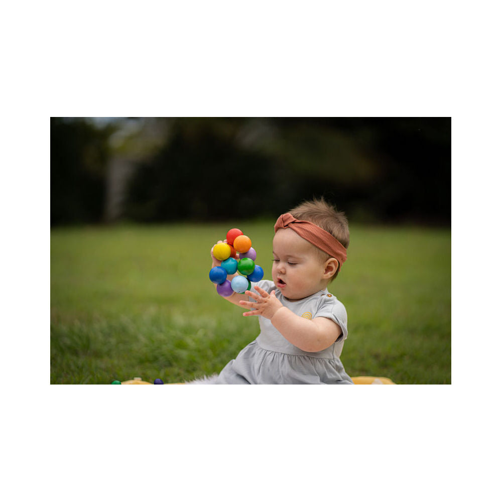 Manhattan Colourful Classic Wooden Baby Beads 13.3cm Sensory Toy Toddler 3m+ — image 5