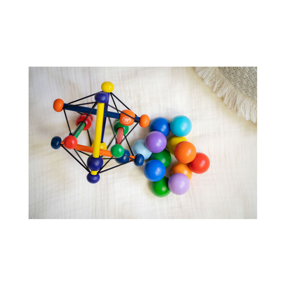 Manhattan Colourful Classic Wooden Baby Beads 13.3cm Sensory Toy Toddler 3m+ — image 7