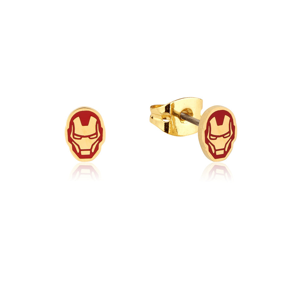 Couture Kingdom Ecc Marvel Iron Man Stainless Steel 12mm Stud Earrings
