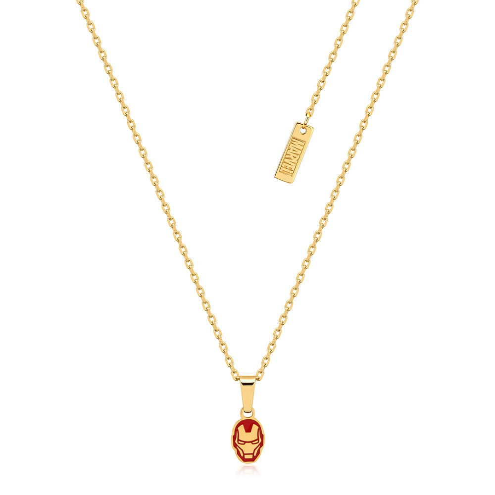 Couture Kingdom Ecc Marvel Iron Man Stainless Steel 12mm Stud Necklace