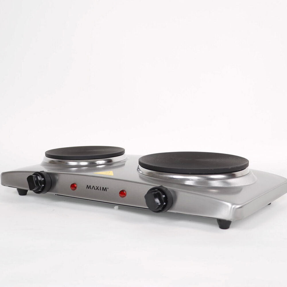 Maxim Kitchenpro 2400w Temperature Controlled Electric Portable Twin Hotplate — image 3