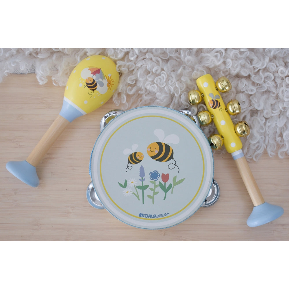 Koala Dream Buzzy Days Bee Musical Set Kids/Childrens Wooden Toy 18m+ (3 Pieces) — image 4