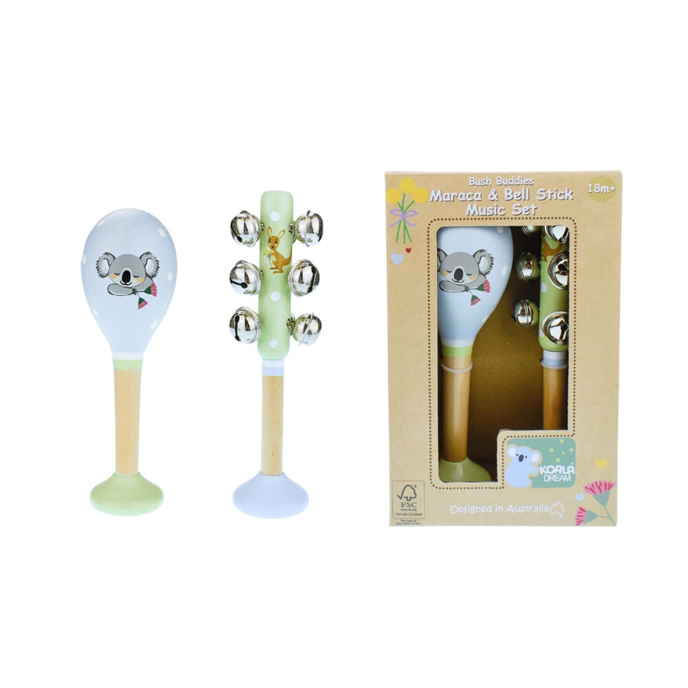 Koala Dream Bush Buddies Australian Animals Maraca & Bellstick Set Kids 18m+ — image 2