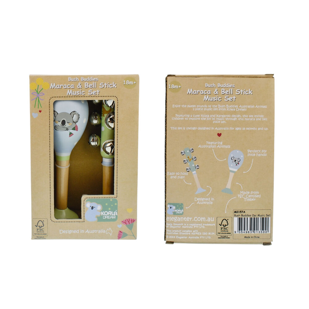 Koala Dream Bush Buddies Australian Animals Maraca & Bellstick Set Kids 18m+ — image 6