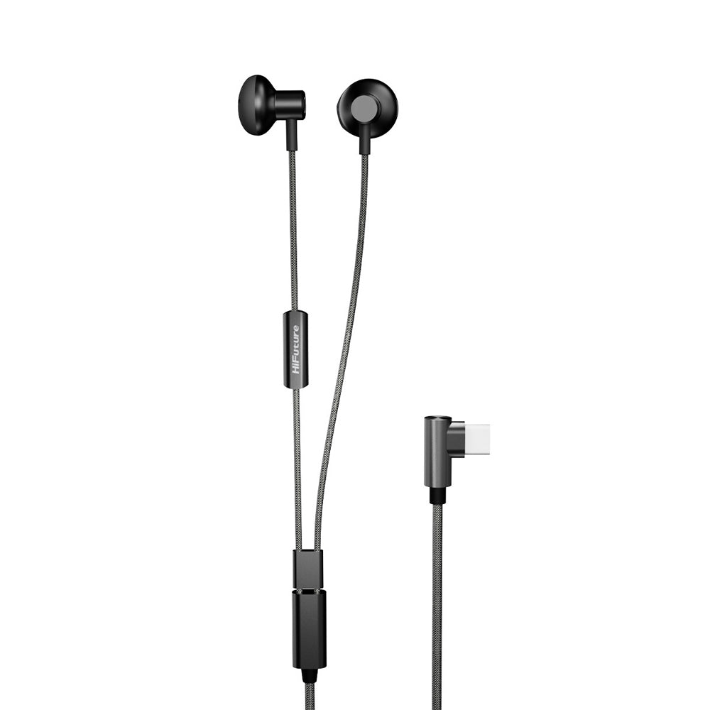 Hifuture Mi5 USB-C Wired In-Ear Music Portable Earphones/Headphones Black