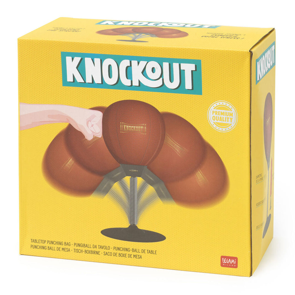 Legami Knockout Tabletop Punching Bag/Ball Stress Reliever Novelty Toy w/ Air Pump 18cm — image 3