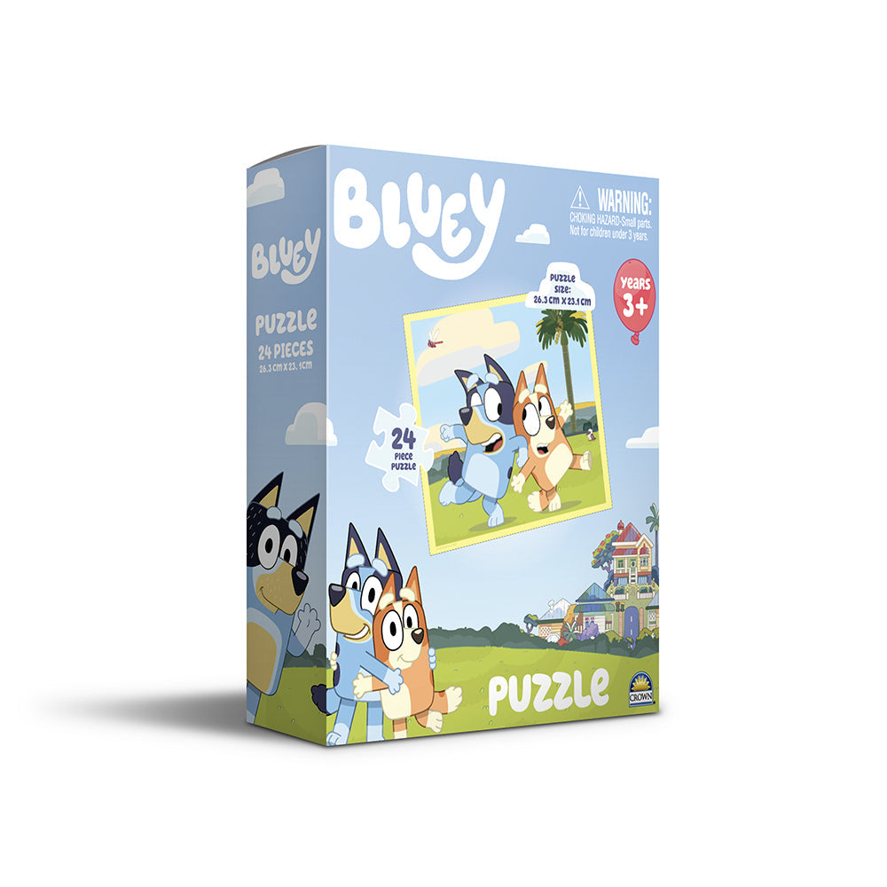 Crown Bluey Kids/Children's Boxed Jigsaw Puzzle Set Assorted 26x23cm 3yrs+ (24 Pieces)