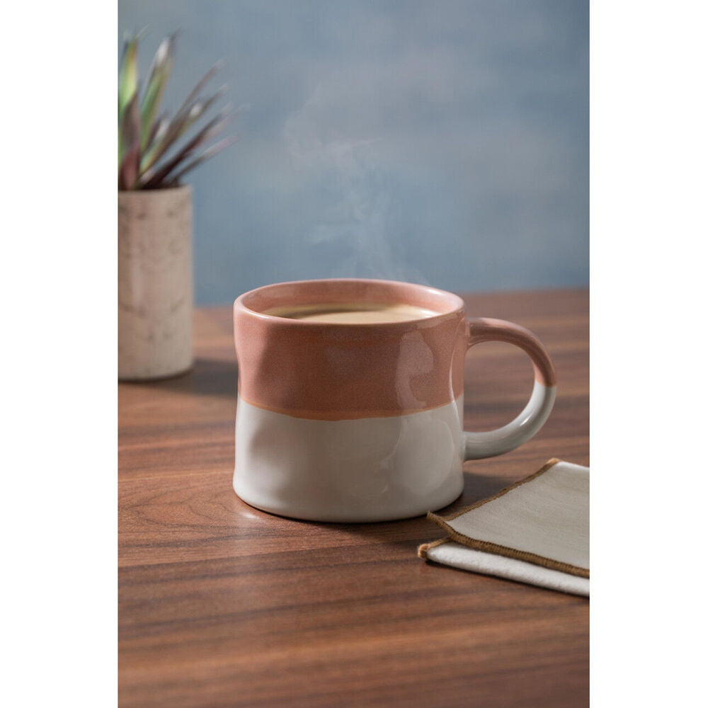Mikasa 350ml Ombre Coffee Mug Tea Cup Clay Drinkware w/ Handle Pink/White (4 Pack) — image 6