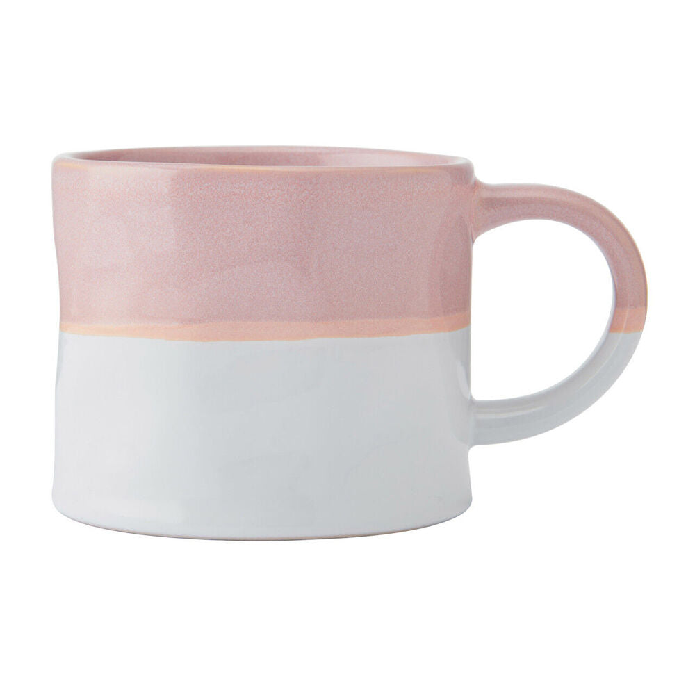 Mikasa 350ml Ombre Coffee Mug Tea Cup Clay Drinkware w/ Handle Pink/White