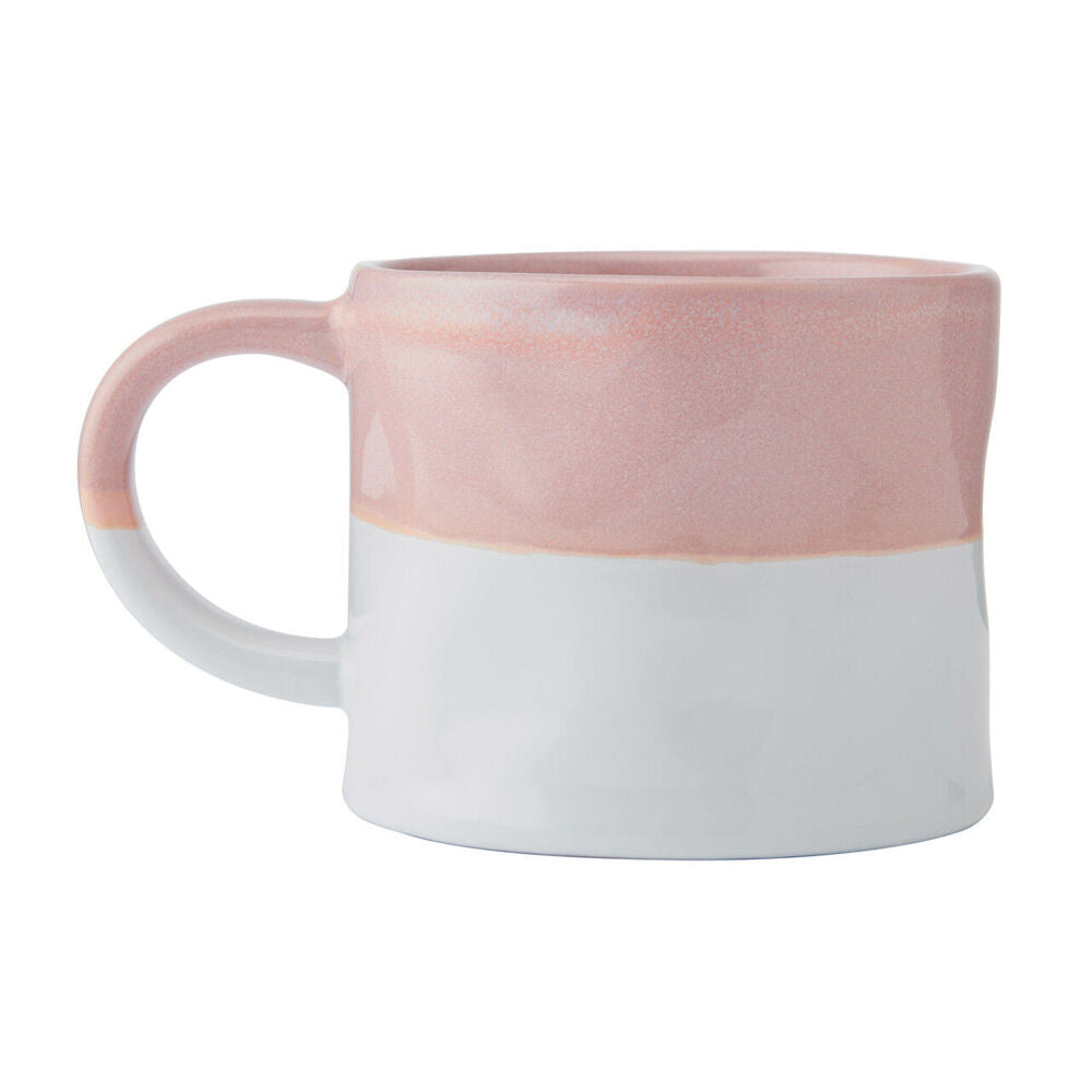 Mikasa 350ml Ombre Coffee Mug Tea Cup Clay Drinkware w/ Handle Pink/White — image 2