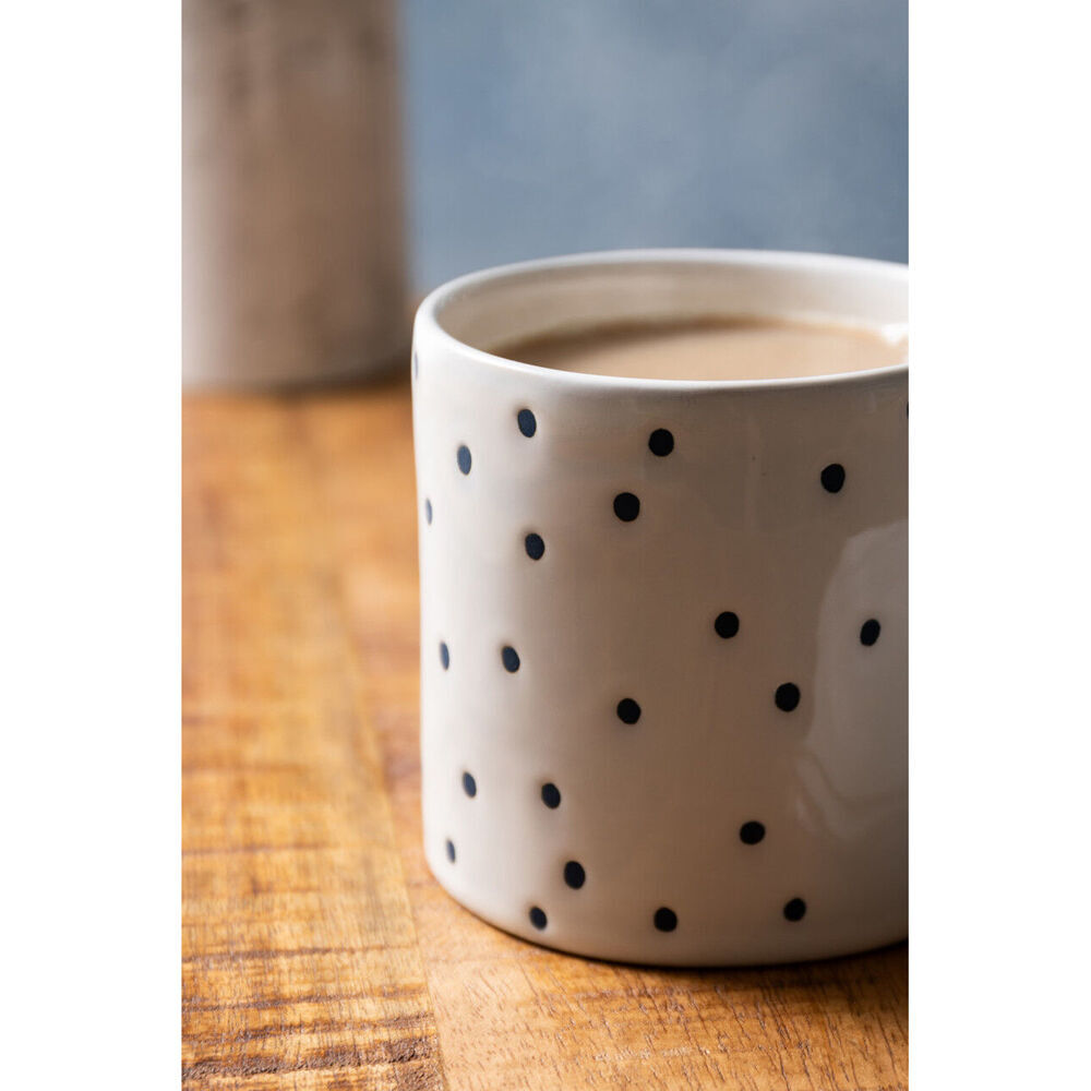 Mikasa Stoneware Coffee Mug Tea/Water/Milk Cup Drinkware 390ml Spot Pink (4 Pack) — image 6