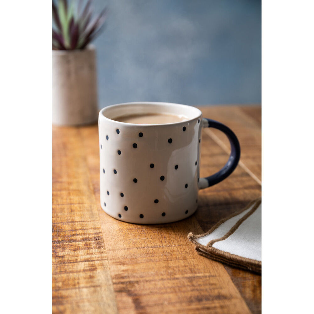 Mikasa Stoneware Coffee Mug Tea/Water/Milk Cup Drinkware 390ml Spot Pink (4 Pack) — image 7
