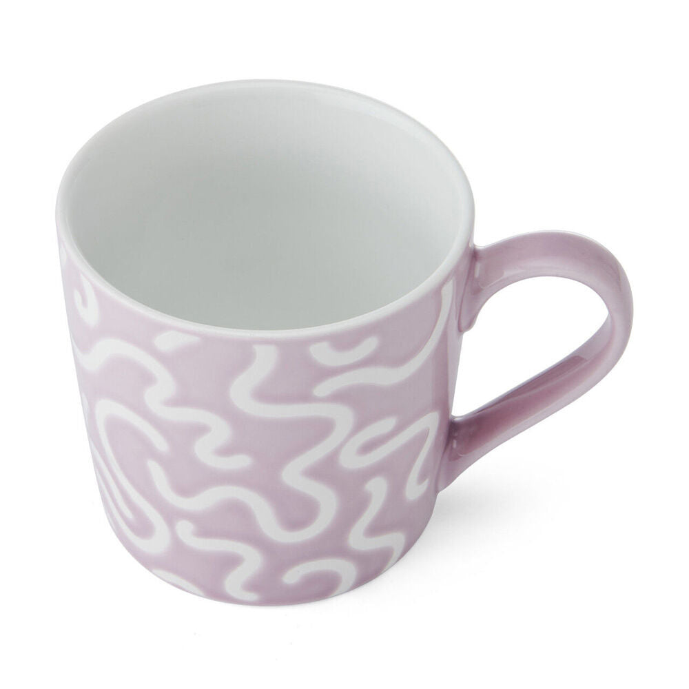 Mikasa 360ml Textured Purple Swirl Coffee Mug Cup Stoneware Drinkware Purple (8 Pack) — image 2