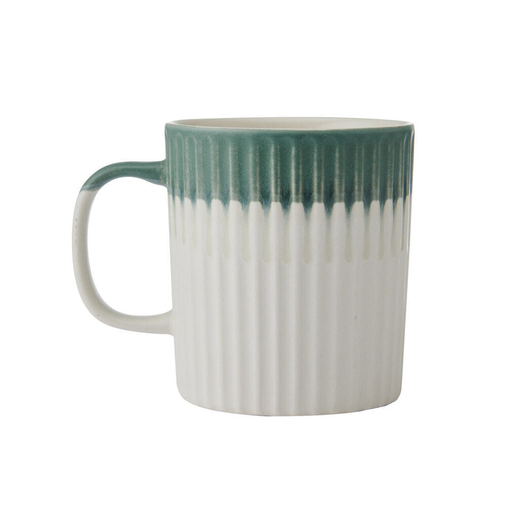 Mikasa 410ml Textured Coffee Mug Cup Stoneware Drinkware w/ Handle Green (8 Pack) — image 2