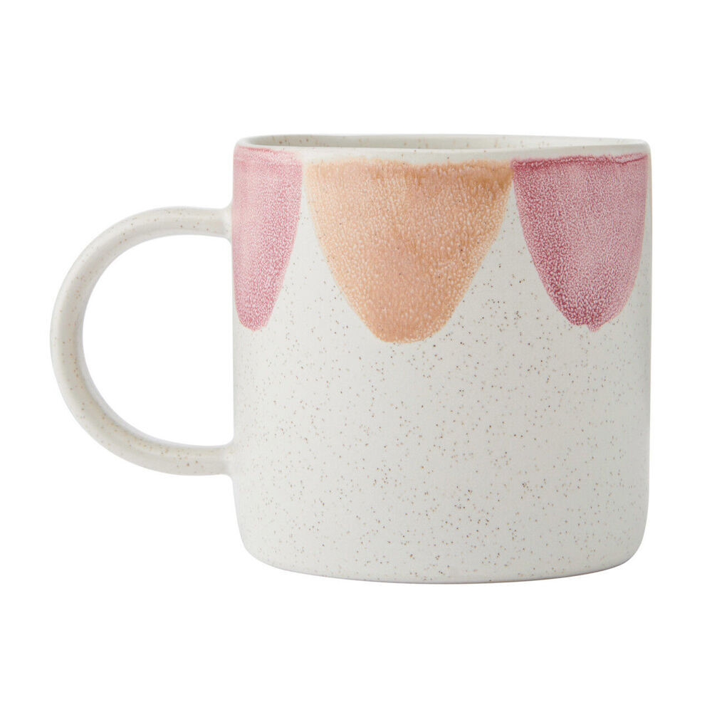 Mikasa Stoneware Coffee Mug Tea/Water Cup Drinkware 380ml Scallop Print (6 Pack) — image 3