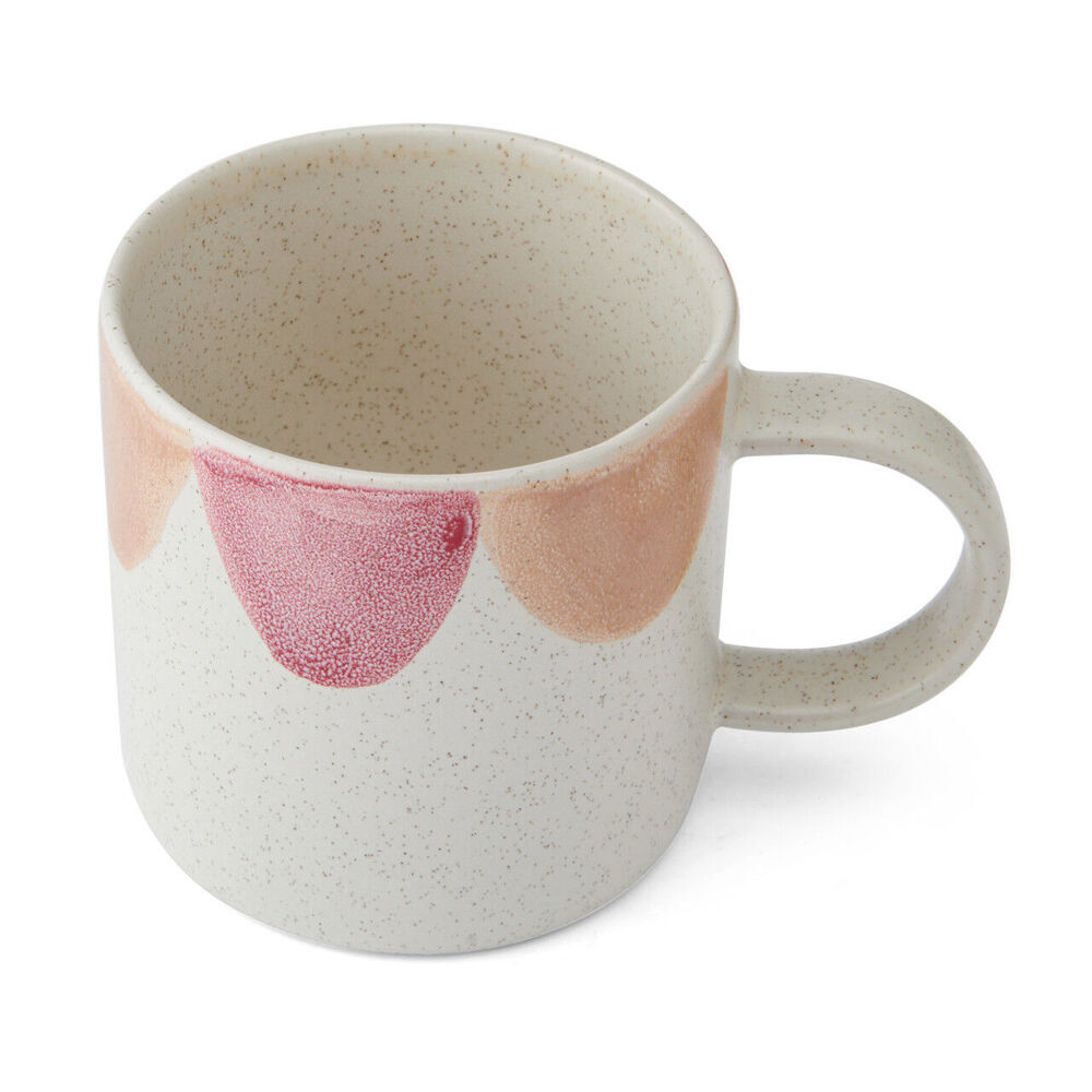 Mikasa Stoneware Coffee Mug Tea/Water Cup Drinkware 380ml Scallop Print (6 Pack) — image 4