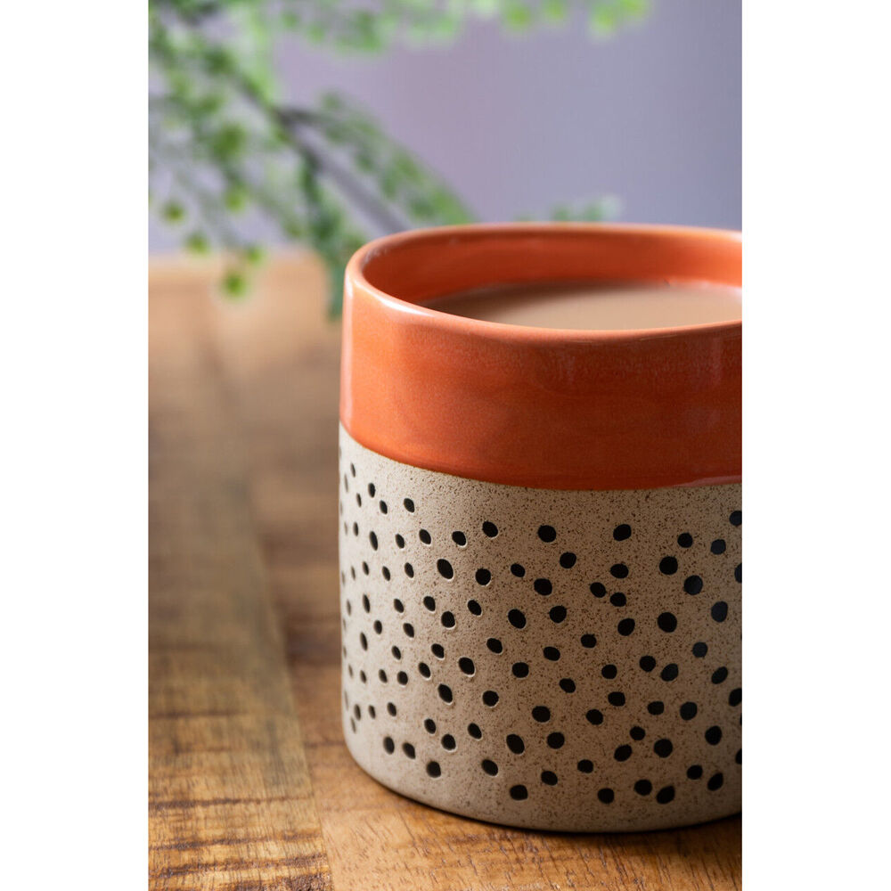 Mikasa 390ml Wax Resist Orange Glaze Coffee Mug Cup Stoneware Drinkware — image 5