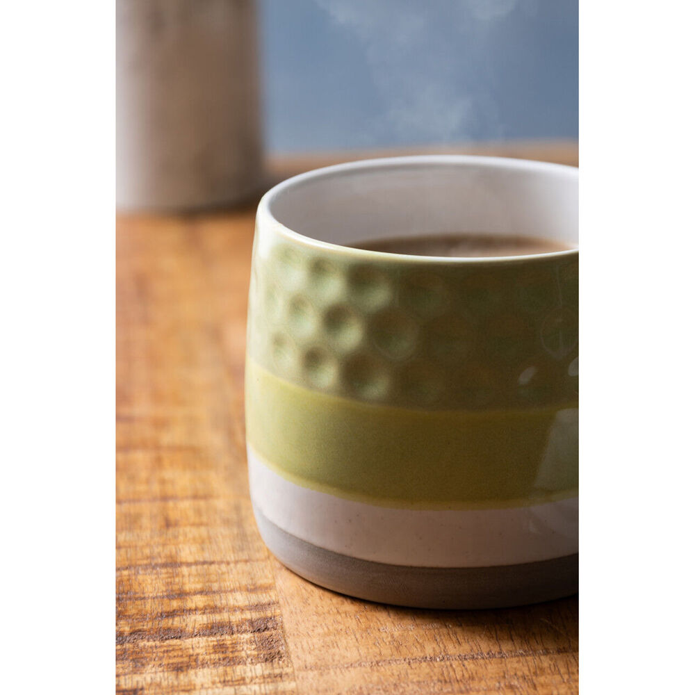 Mikasa 320ml Textured Ombre Coffee Mug Cup Stoneware Drinkware w/Handle Green — image 5