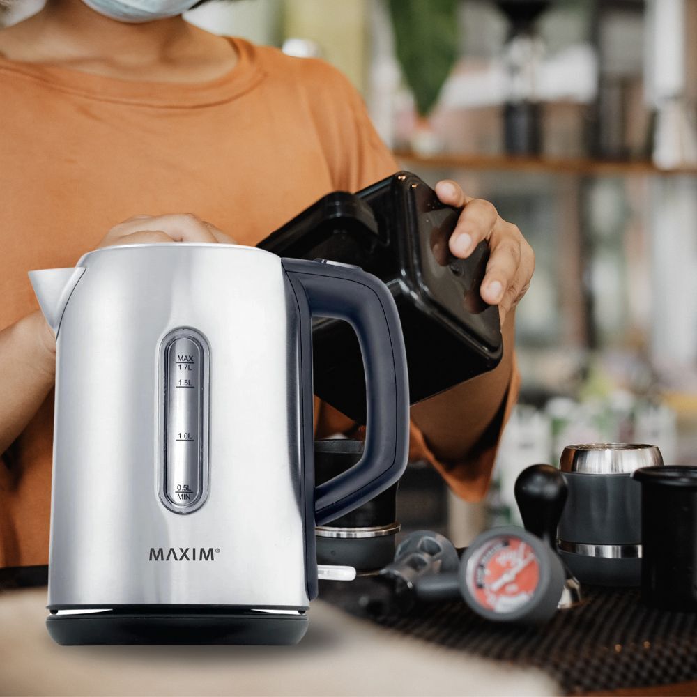 Maxim Kitchenpro 1.7L Stainless Steel Electric Water Kettle Coffee/Tea Boiler — image 3