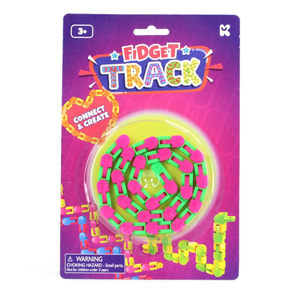 Pocket Money Fun Fidget Track Kids/Children Sensory Tactile Twist Play Toy 3y+