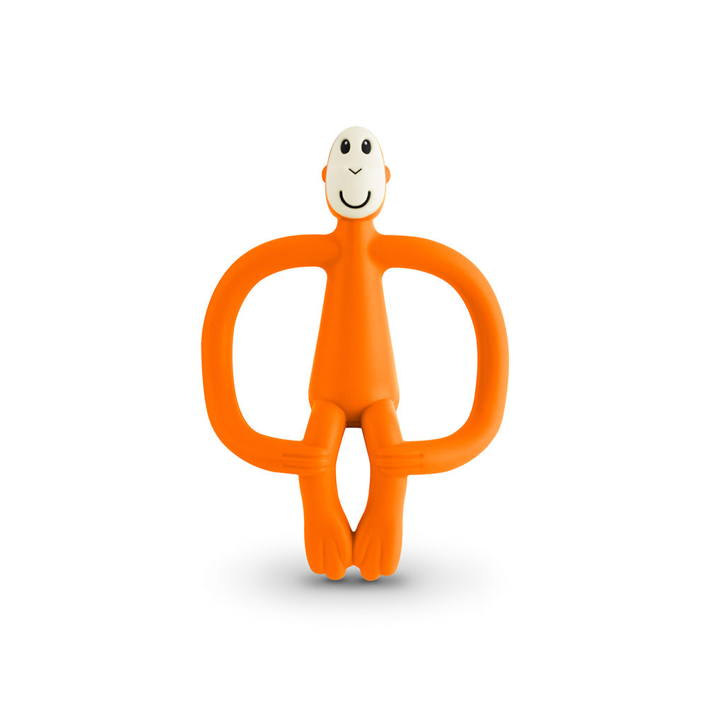Matchstick Monkey Matchstick 11cm Monkey Teething Toy/Gel Applicator for Baby/Infant 6-18m — Orange