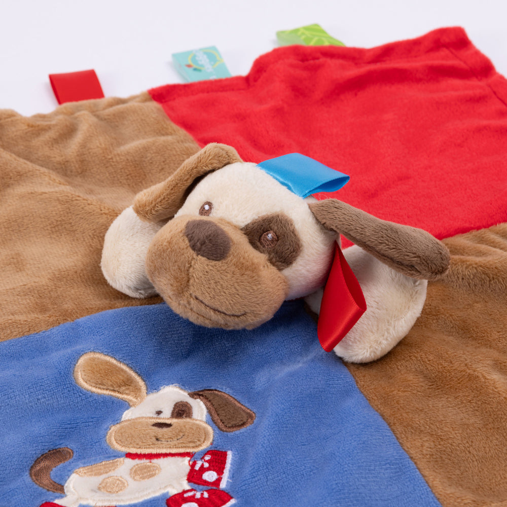 Mary Meyer Taggies Buddy Dog Character Plush Blanket 33x33cm Baby Toy 0+ (2 Pack) — image 6