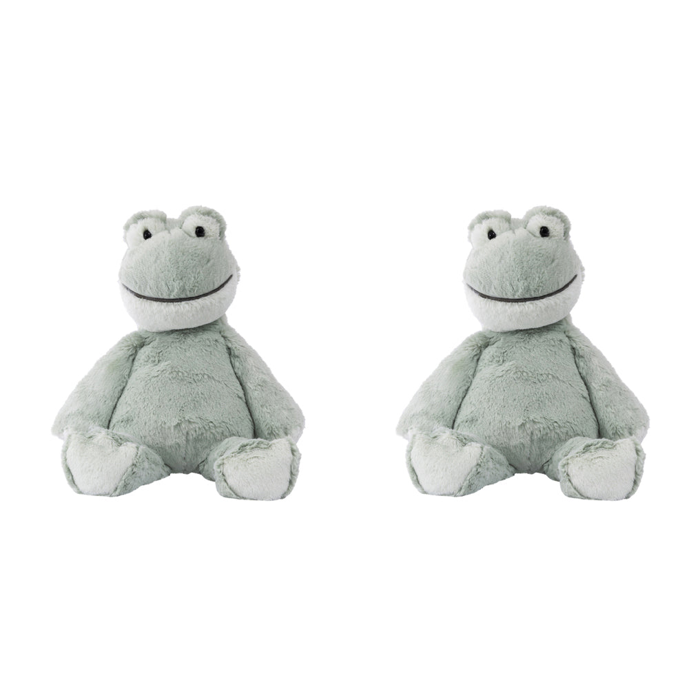 Mary Meyer Marshmallow Animal Frog 33cm Soft Stuffed Plush Toy Kids 0+ Green (2 Pack)