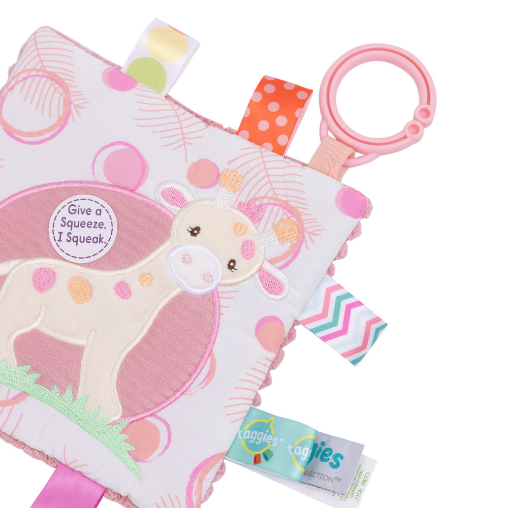 Mary Meyer Taggies Tilly Giraffe Crinkle Me Toy 16.5cm Kids 0+ Pink (2 Pack) — image 3