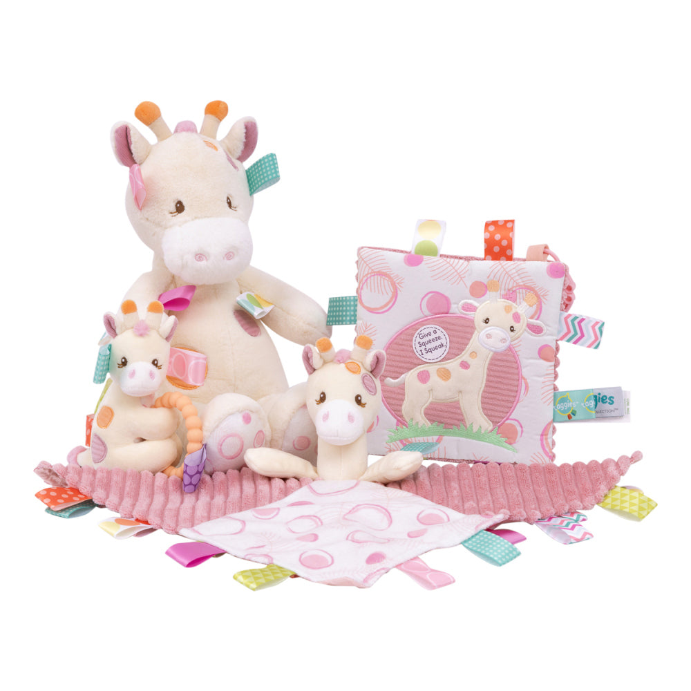 Mary Meyer Taggies Tilly Giraffe Crinkle Me Toy 16.5cm Kids 0+ Pink (2 Pack) — image 5