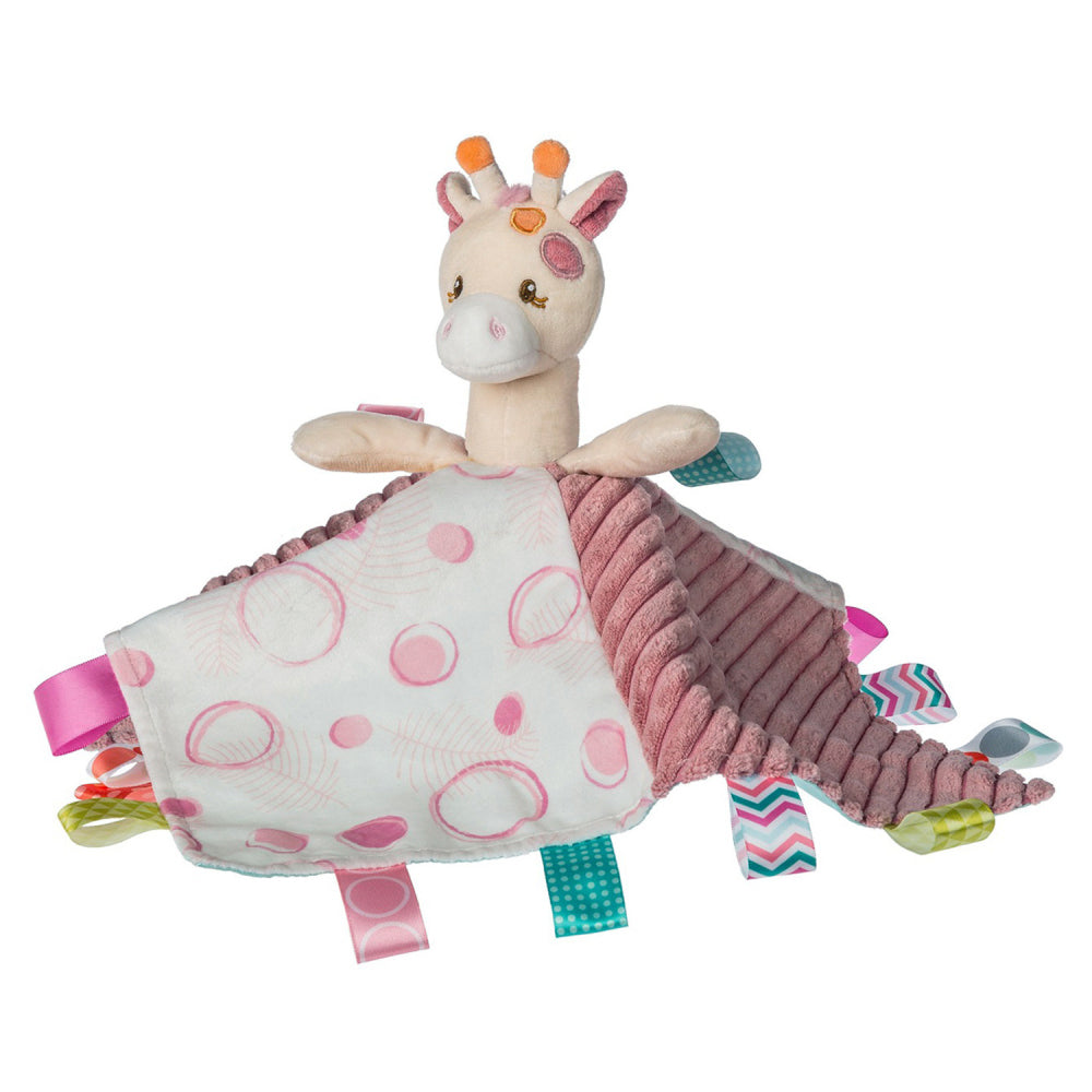 Mary Meyer Taggies Giraffe Character 33x33cm Plush Blanket Kids 0+ Toy Pink — image 2