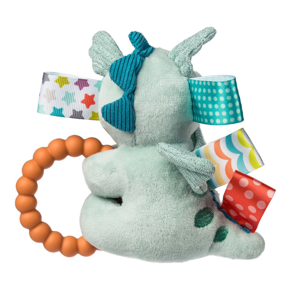 Mary Meyer Taggies Drax Dragon 13cm Teether Rattle Toy Baby/Infant Kids 0+ Green — image 4