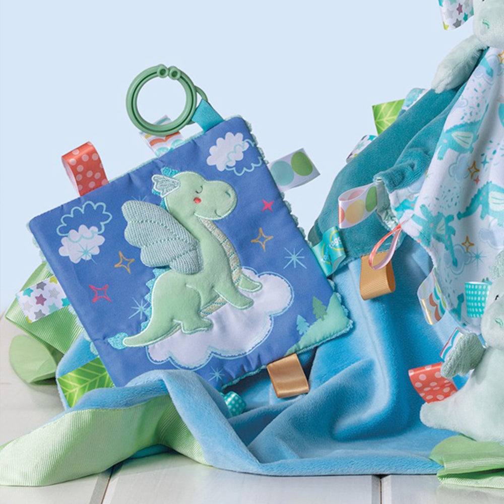 Mary Meyer Taggies Drax Dragon Crinkle Me Activity Toy 16.5cm Baby/Kids 0+ Blue — image 5